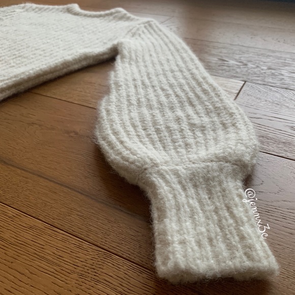 Reformation Tatum Sweater || Ivory - Picture 8 of 15